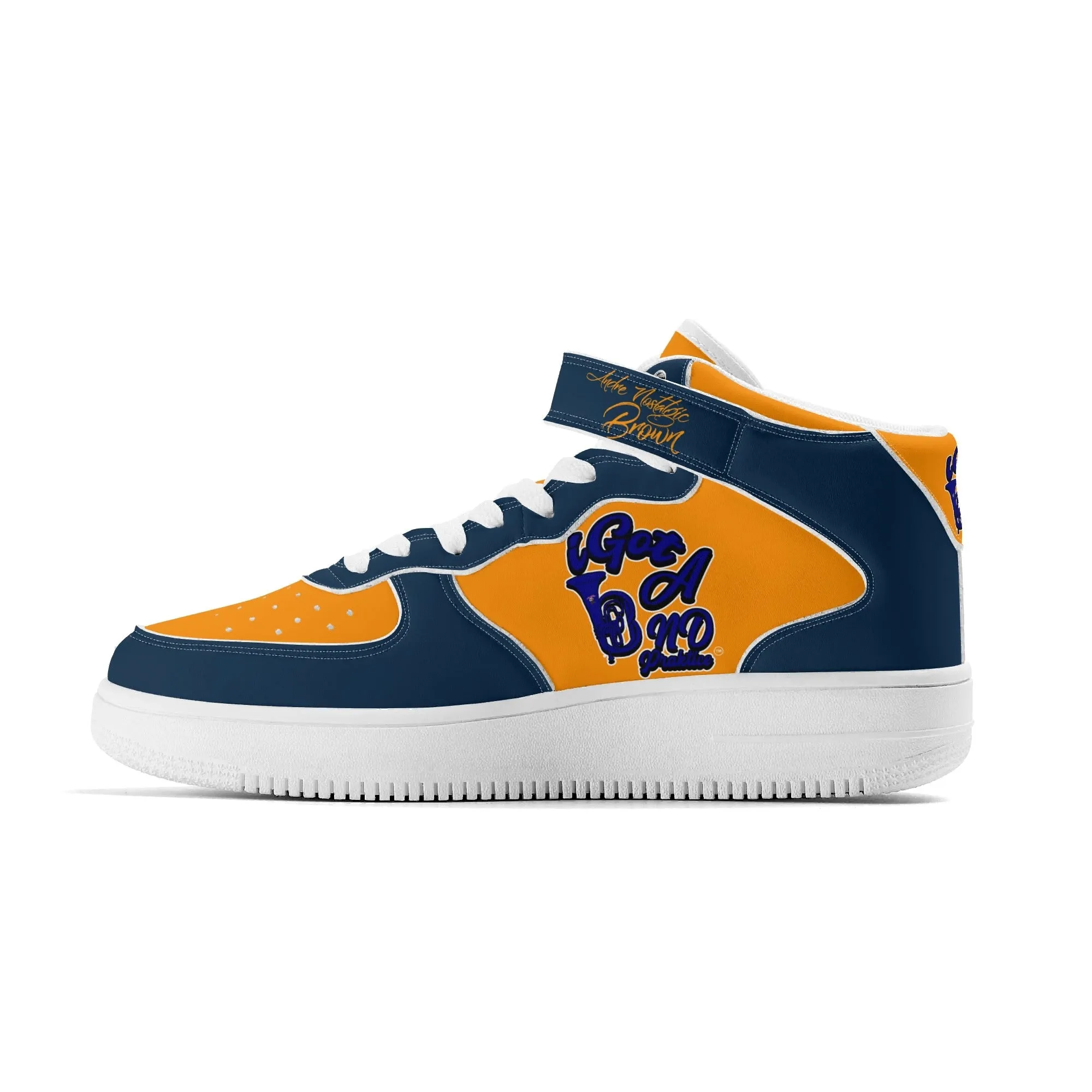 I Got Band Praktice Mens Upgraded High Top Leather Sneakers